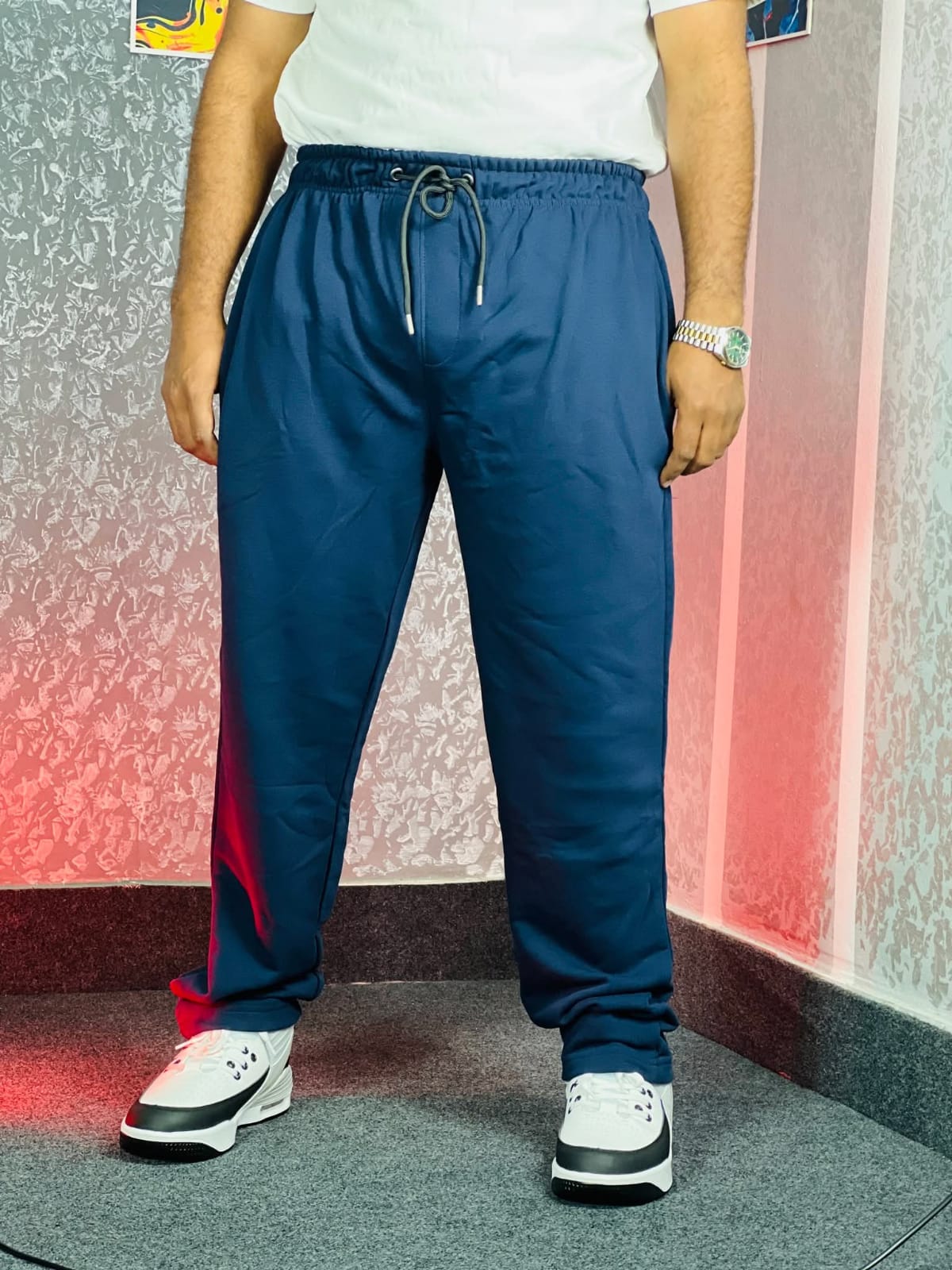 74a4f9b0-e084-4a0e-bb57-c2db19399252 Oversize JOGGERS -NAVY BLUE| OversizeBazar - Image 1