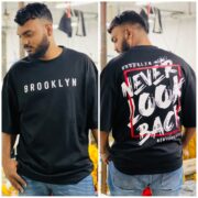 Oversize T-shirt Men Dropped Shoulder -Black | OversizeBazar