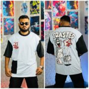 Oversize T-shirt Men Dropped Shoulder Sky Blue| Tuhin Fashion