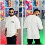 Oversize T-shirt Men Dropped Shoulder -White | Tuhin Fashion
