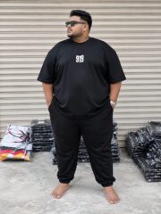 Oversize Premium Drop Shoulder T shirt  - Black | Oversize bazar - Image 6