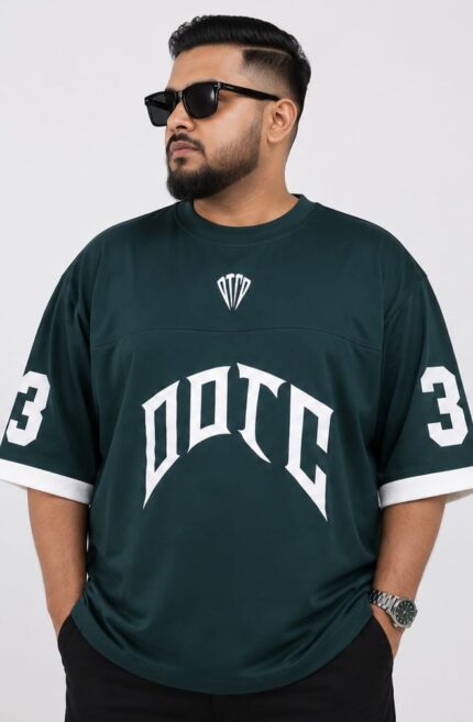 Oversize Premium Drop Shoulder T shirt  - Bottol Green | Oversize bazar
