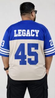 Oversize Premium Drop Shoulder T shirt  - Royal Blue/ BIUSKIT | Oversize bazar - Image 3