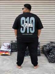 Oversize Premium Drop Shoulder T shirt  - Black | Oversize bazar - Image 5