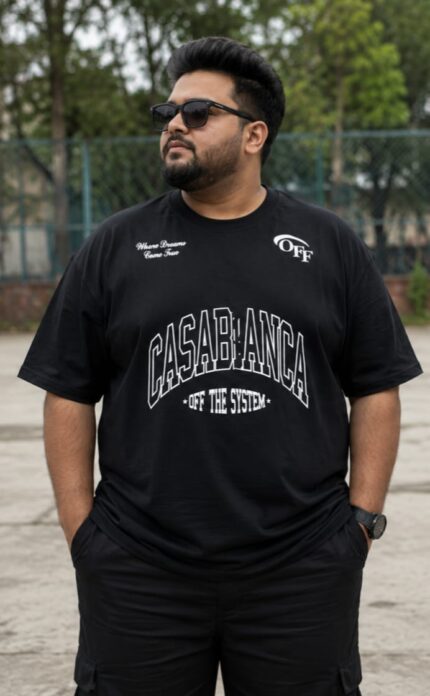 Oversize Premium Drop Shoulder T shirt-Black 2 | Oversize bazar
