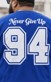 Oversize Premium Drop Shoulder T shirt  - Royal Blue | Oversize bazar - Image 4