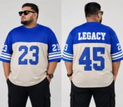 Oversize Premium Drop Shoulder T shirt  - Royal Blue/ BIUSKIT | Oversize bazar - Image 2