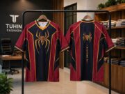 Oversize Jeesey - Black/ Red New | TUHIN FASHION